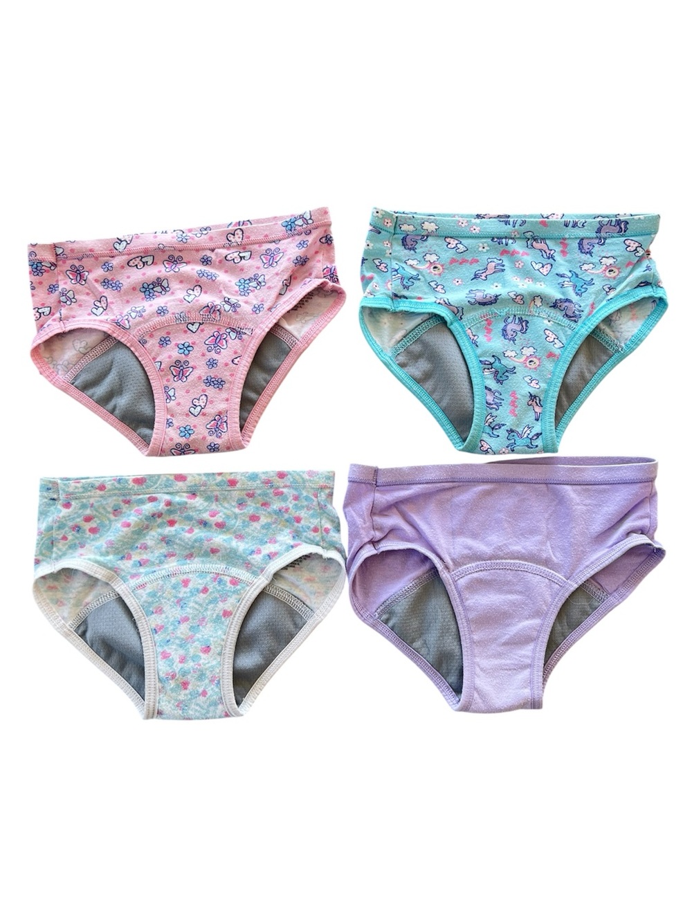 Hanes Toddler Girls' Potty Trainer Briefs Underwear, 4-Pack, 4-5T